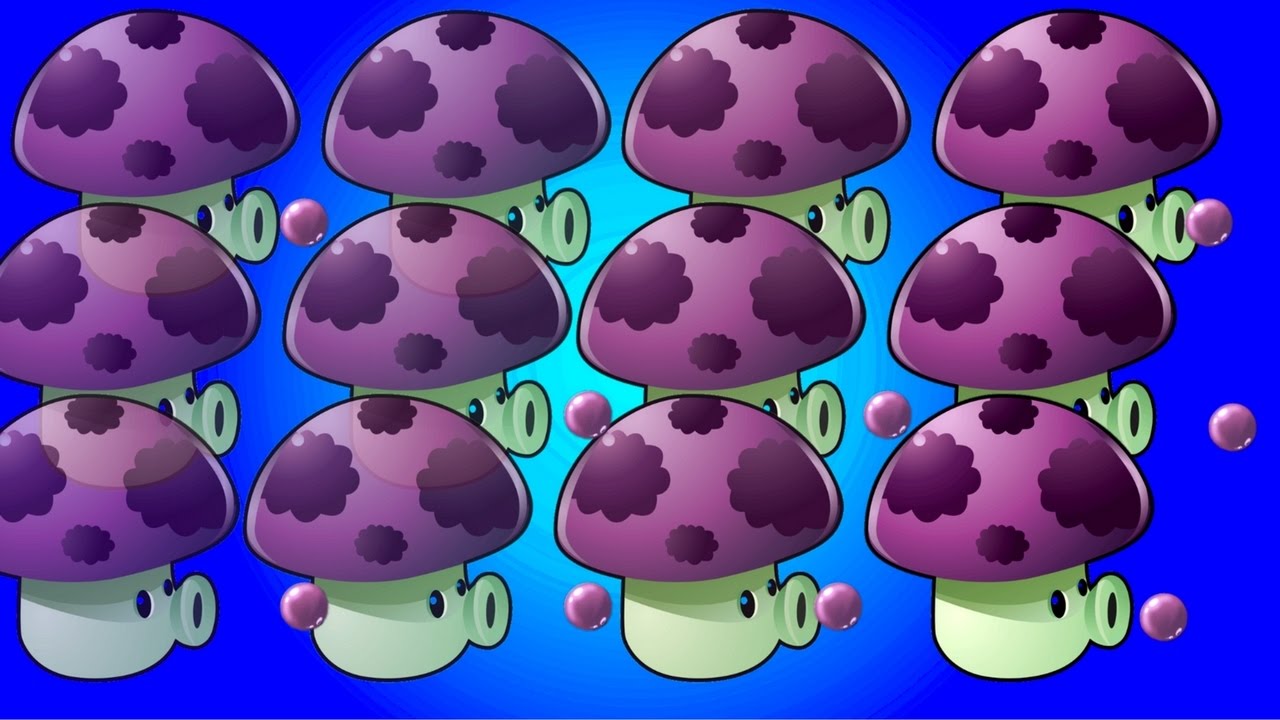 █▬█ █ ▀█▀ Plants vs Zombies 2 Puff Shroom vs 17x Zombies: Showcase
