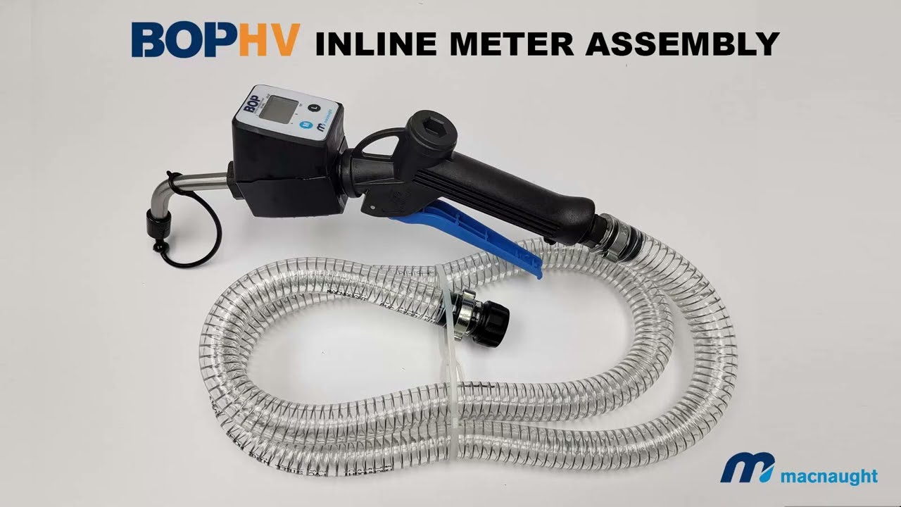BOPHV Oil Dispensing Gun Inline Digital Meter Assembly