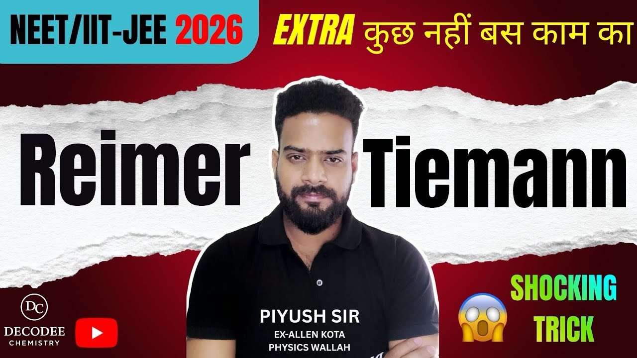 Reimer timann reaction | Exam Killer Concept for NEET & JEE 💥” #chemistry #neet2026 #iitjee