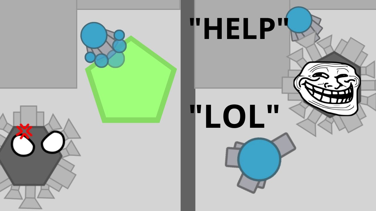 Funny Trolling In OLD Arras.IO Dreadnoughts - Best Moments!