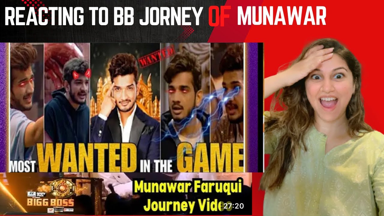 Munawar Faruqui BigBoss Journey | Reacting to emotional rollercoaster video of his Journey
