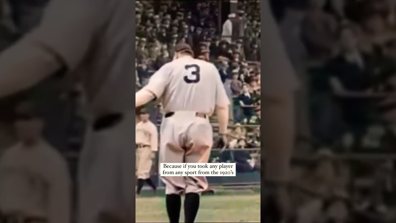 Babe Ruth wouldn't last 2 seconds in today's MLB! 