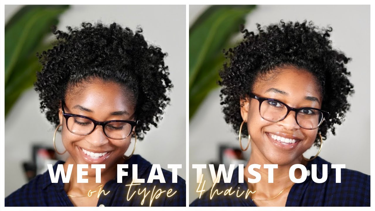 Wet Flat Twist Out on Short Type 4 Natural Hair | Quick and Easy Tutorial