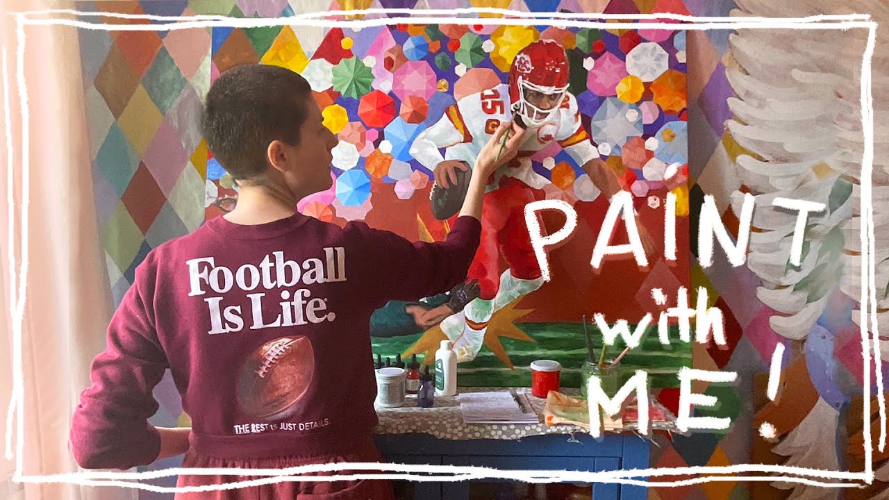 Yessir! Yessir!  🏈 Paint with me - Patrick Mahomes going for the win! 🏈