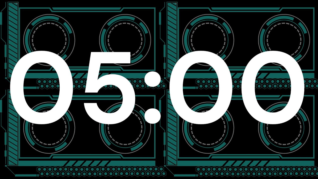 5 Minute Break Timer 🧡 Moving Light Streak Background 🧡 ASMR Tick Tock | Quick Recharge