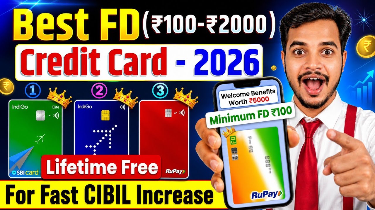 Top 3 FD-Based Credit Cards 2026 | Best Credit Cards Against Fixed Deposit in India | FD Credit Card