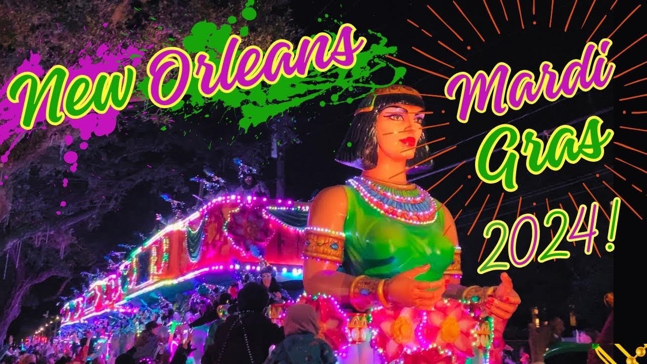 Mardi Gras weekend kicks off in New Orleans 2024 💜💛💚 #mardigras