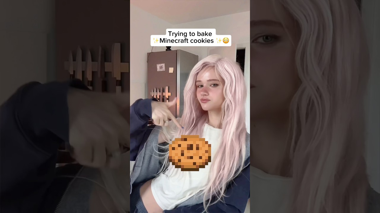 I tried to bake MINECRAFT cookies in REAL LIFE and I&rsquo;m SHOOOK!😩🍪| JULIAGISELLA #minecraft
