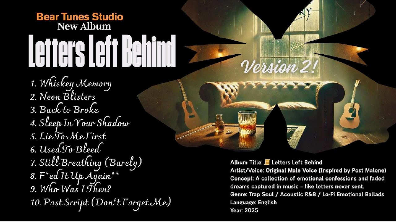 Letters Left Behind  2—Original Trap Soul Instrumental | Emotional Soundtrack | ฺBear Tunes Studio
