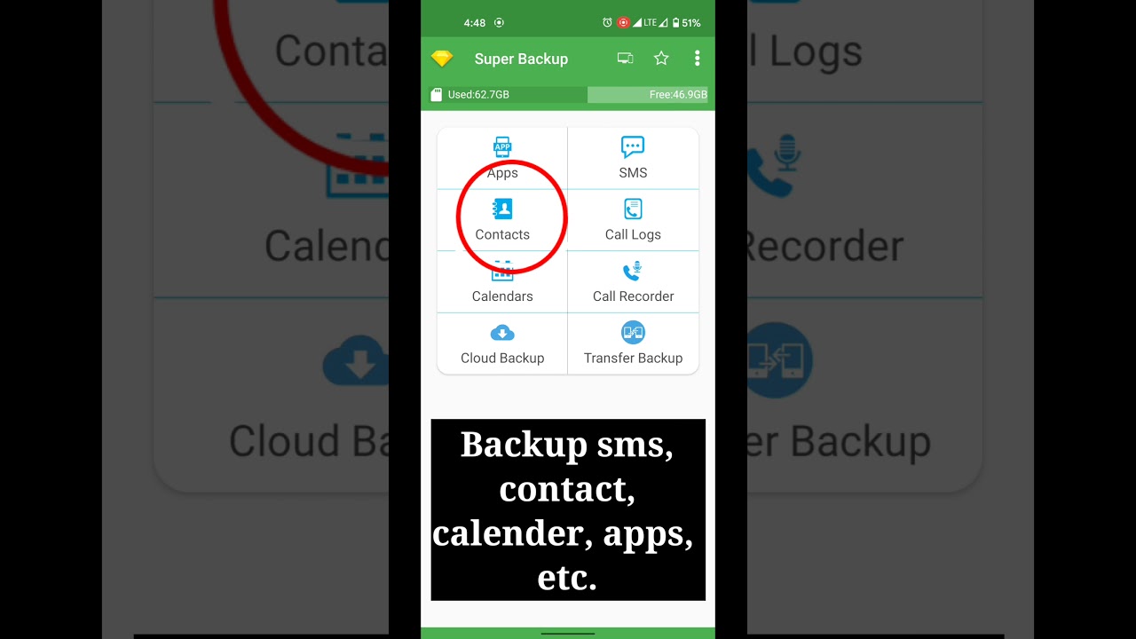 Backup SMS and Contacts on Android Easily with Super Backup App