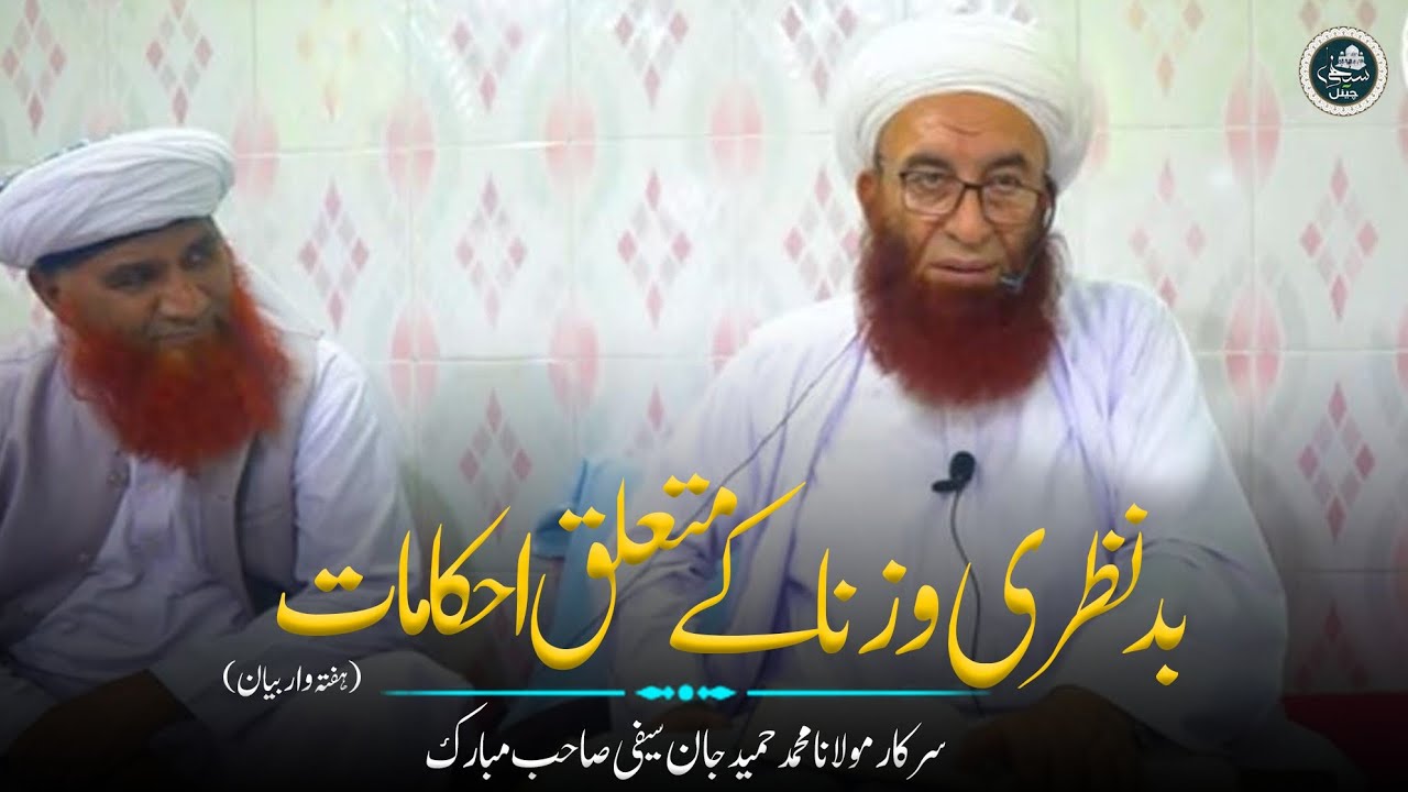 Bad Nazri Or Zina Sy Mutaliq Ahkam || By Sarkar Molana Hameed Jan Saifi Sb