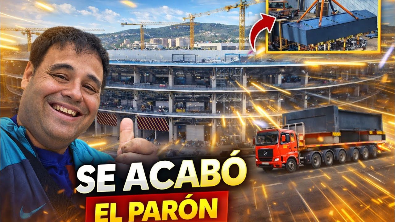 El Camp Nou despierta: vuelve el ritmo fuerte . Obras en el Camp Nou 