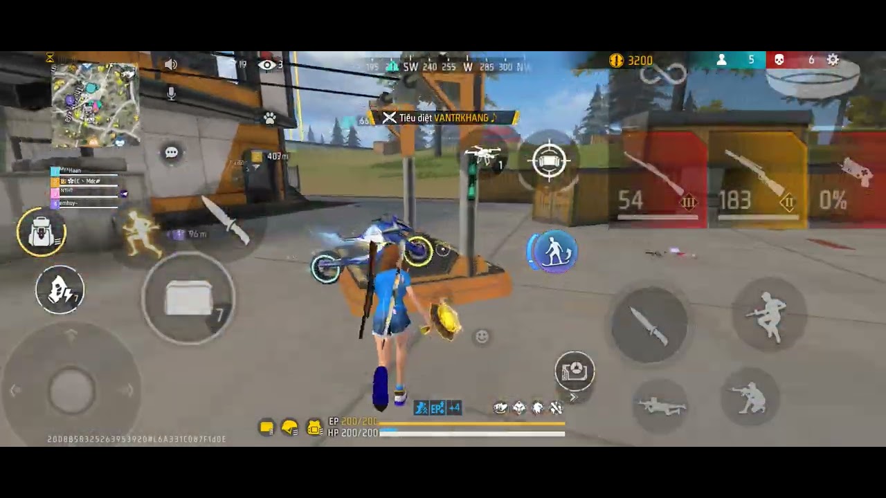 Trận đấu squad 4vs4 | 9 kills 3752 damage