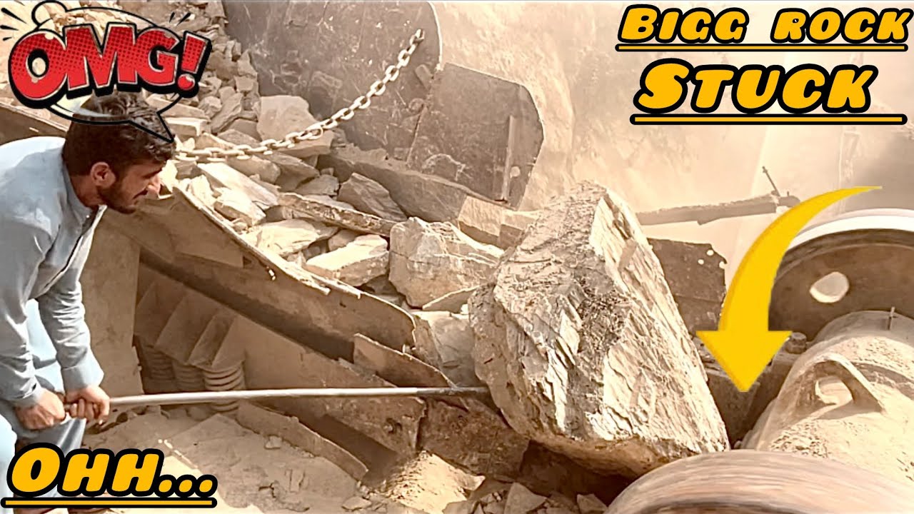 Monster Crusher vs Giant Boulders &ndash; Unbelievable Power! 💥 &ndash; Mega Machine in Action!#rockcrusher 