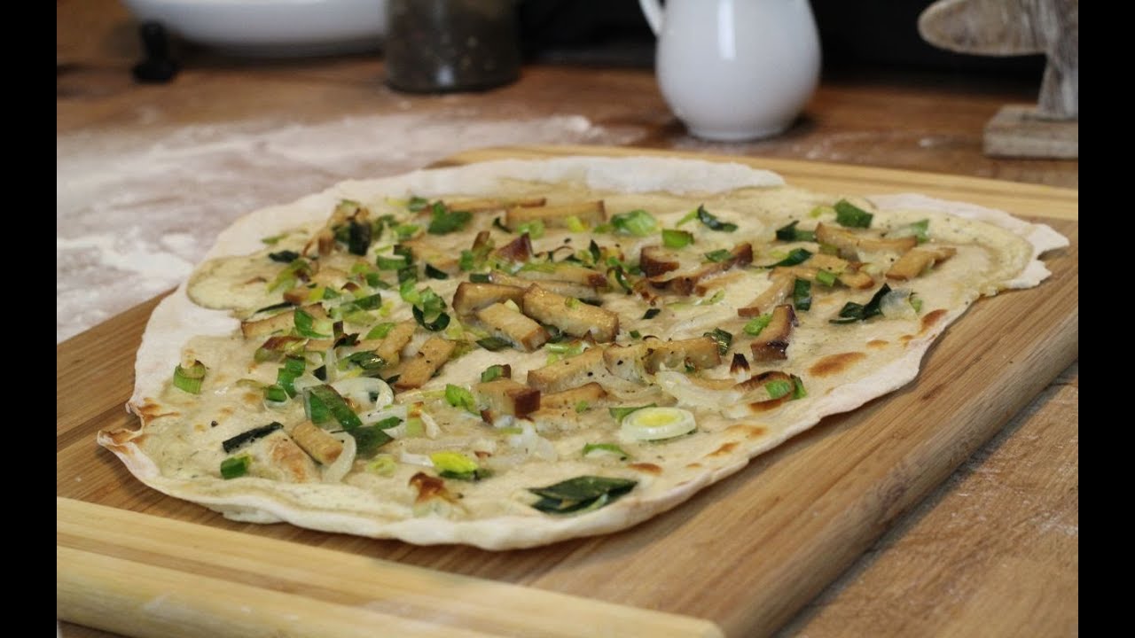 Flammkuchen Rezept vegan  -- Der Bio Koch #583