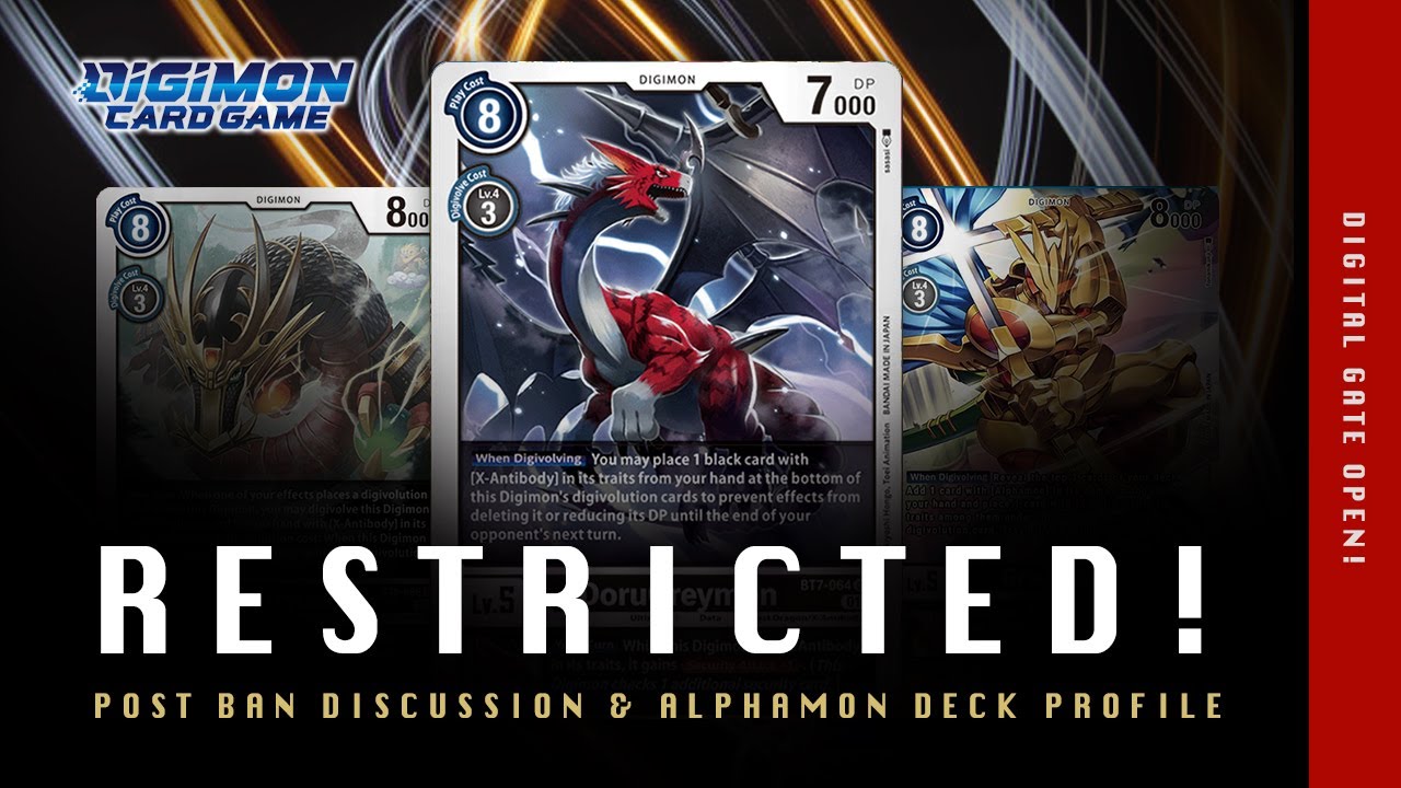 Digimon TCG - DoruGreymon restriction discussion & post ban Alphamon deck profile