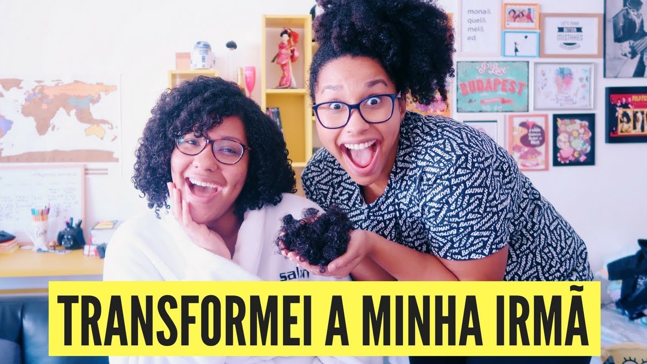 Transformei o Cabelo Crespo da Minha Irmã: Olha no que Deu!