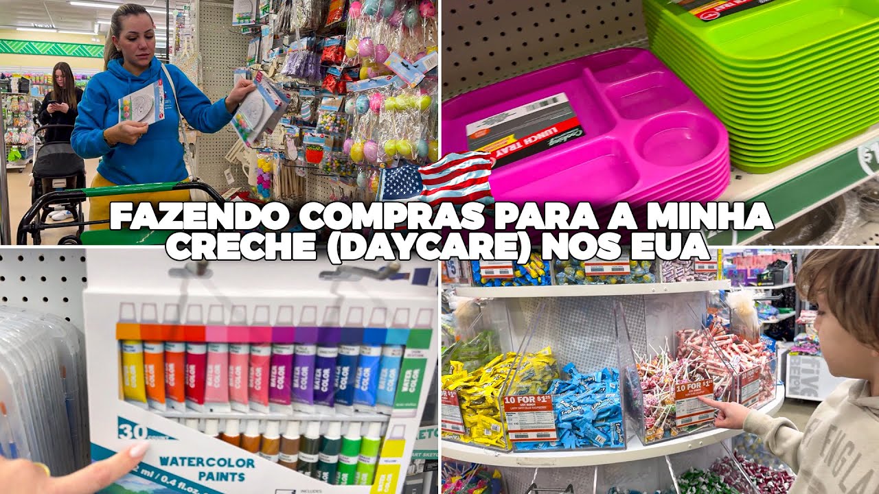 COMPRAS PARA O MEU DAYCARE NO DOLLAR TREE E NA LOJA DE 5 DOL&Aacute;RES | ESTADOS UNIDOS
