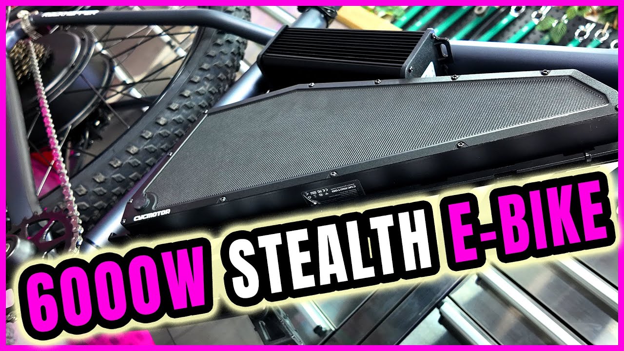 How To Build a 6000 Watt Stealth E-Bike (This Thing Is A Monster)
