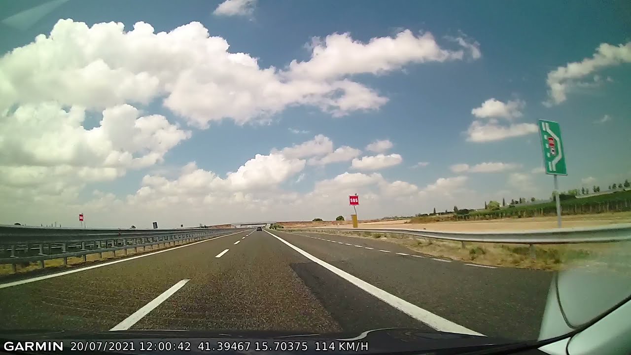 DRIVE #1555: Bari-Pescara (Italy) (timelapse 4x) *Read Description*