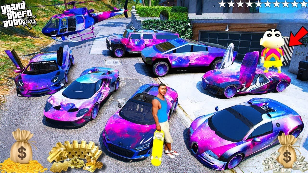 FRANKLIN TOUCH ANYTHING BECOME GOLD || EVERYTHING IS FREE IN GTA 5