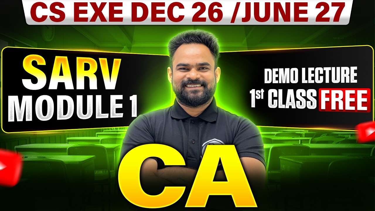 Corporate Accounting Demo Lecture 🔥 | CS Executive Dec 2026 / June 2027 | CS Executive Module 1