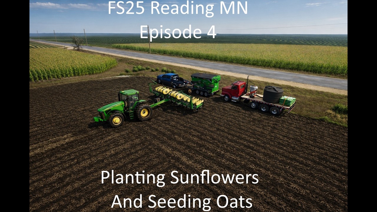 FS25 Reading MN EP 4-Planting Sunflowers And Seeding Oats