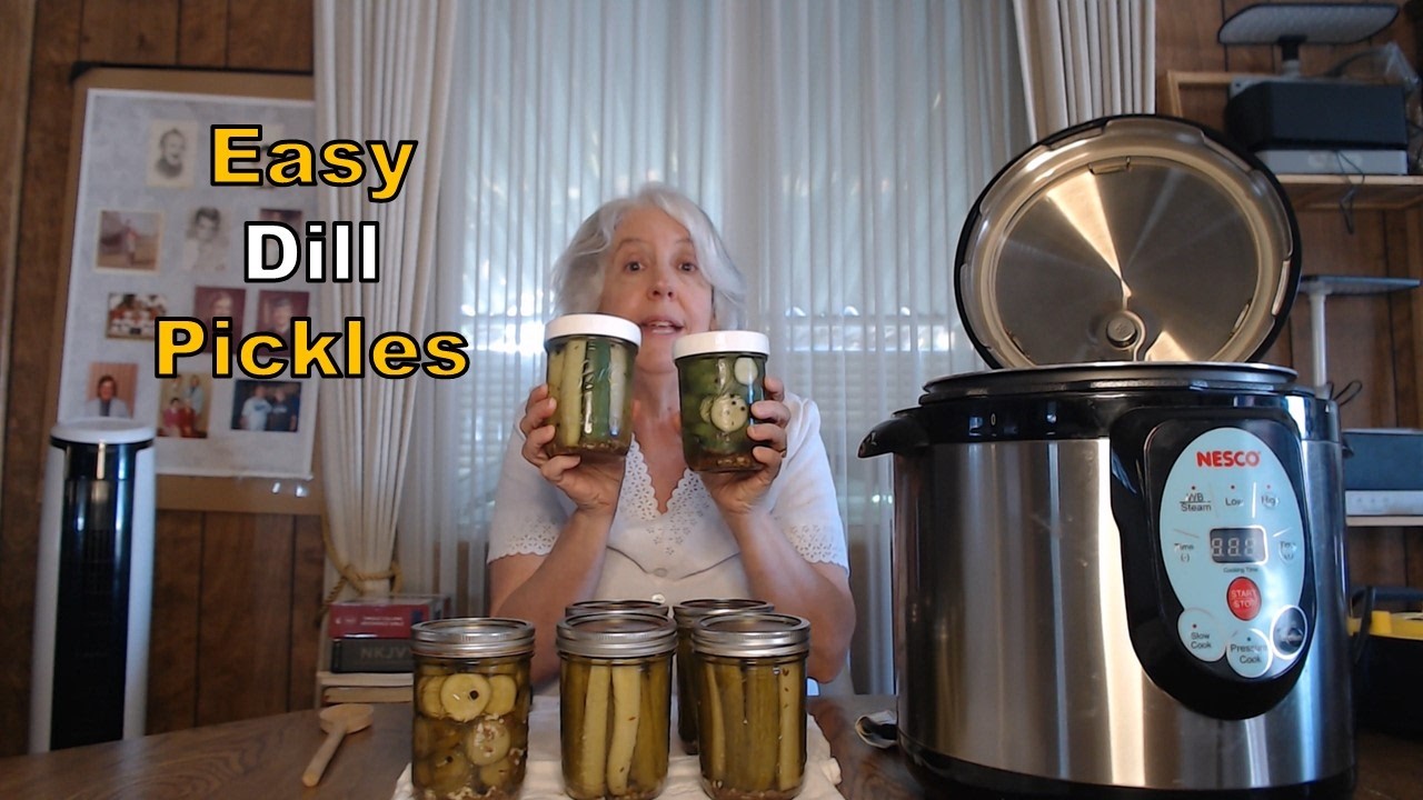 Canning Dill Pickles in the Nesco Canner