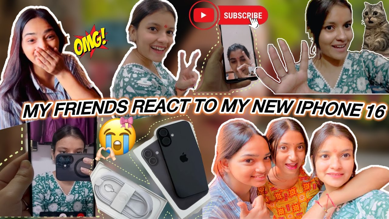 Caught their REACTION to My iphone 16 on Camera !😳❤️