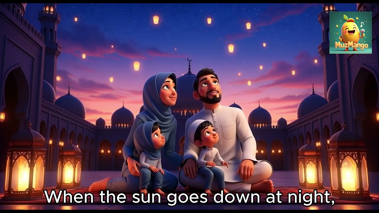 🌙 Ramadan Is Here! | Islamic Nursery Rhyme for Kids | Fun & Educational Muslim Song