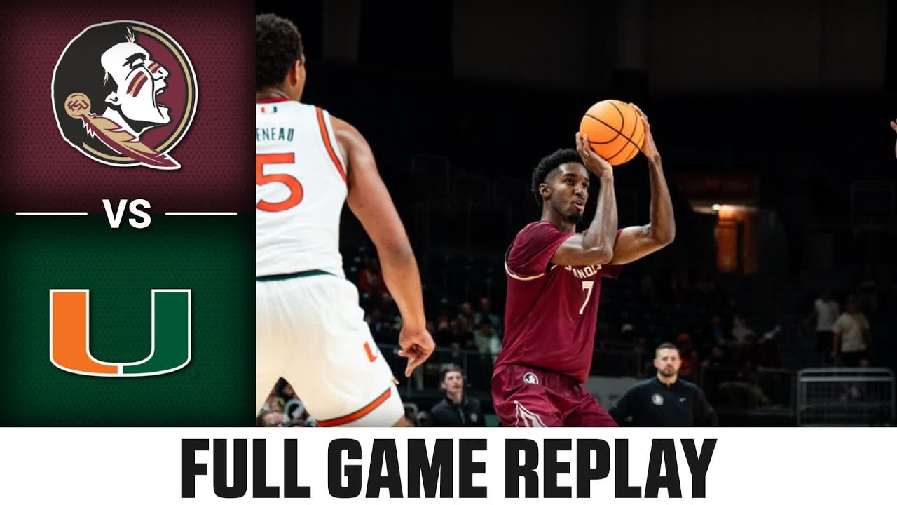 Florida State vs. Miami Full Game Replay | 2025-26 ACC Men's Basketball