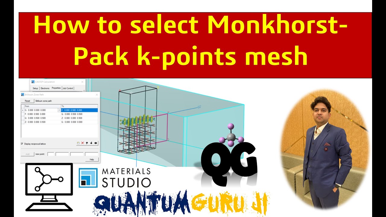 How to select Monkhorst-Pack k-points mesh  || Dr. Gaurav Jhaa