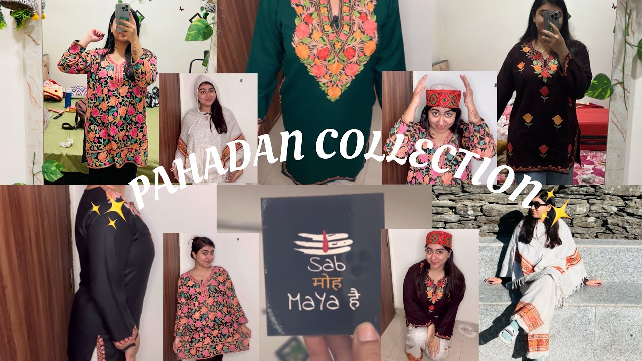 HIMACHALI & KASHMIRI Shopping👘 PAHADAN Looks✨ #kashmir #pahadi #shoppinghaul #ashwinderkaurofficial 