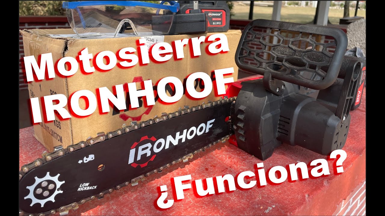 Motosierra eléctrica  Ironhoof JLMXF067BK de 1200W