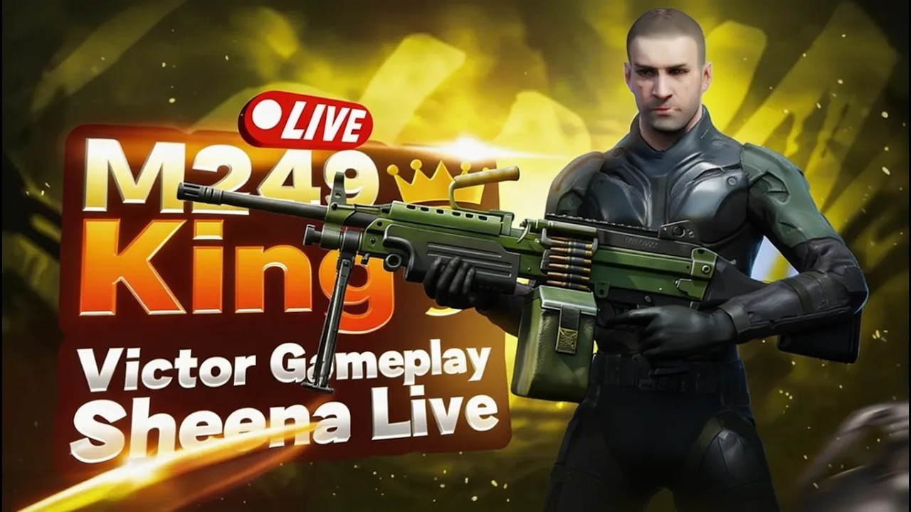 🔴M249 King 👑 Victor Gameplay PUBGMOBILE   | SHEENA LIVE  RUSH   #PUBGMOBILE