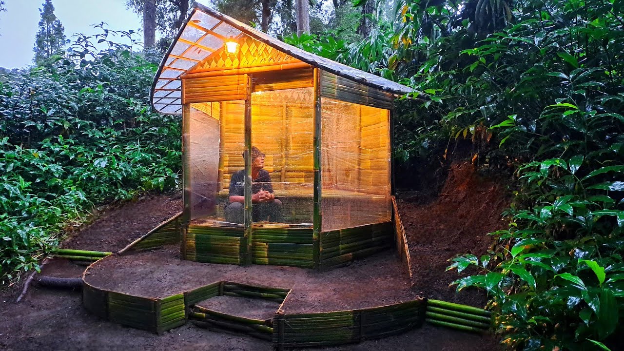 КЕМПИНГ BUSHCRAFT FULL HEAVY RAIN – ПОСТРОЙТЕ УДИВИТЕЛЬНЫЙ ПРИЮТ