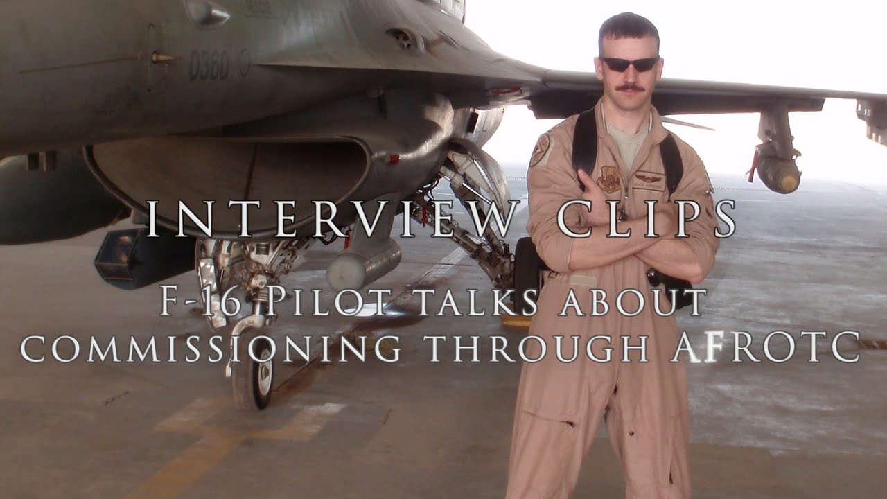 F-16 Pilot Talks About Commissioning Through AFROTC | Interview Clips