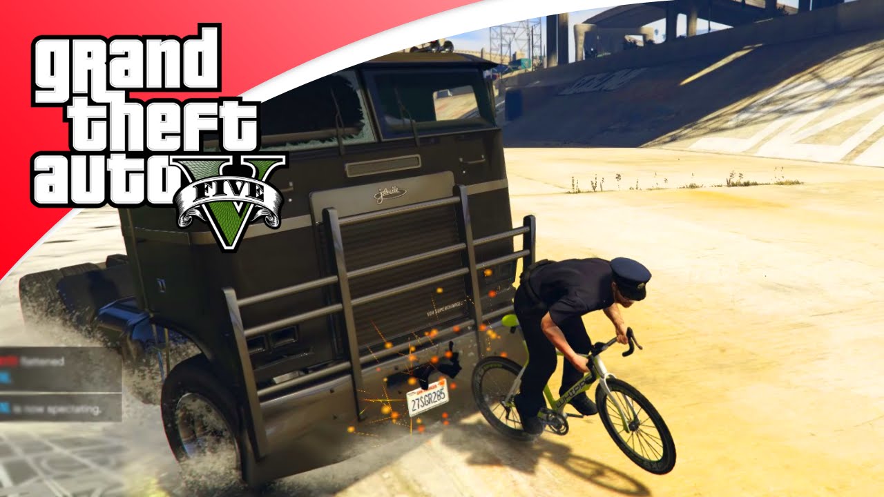 GTA V Online - TRUCKS VS BIKES EN SCHOOLREISJE!