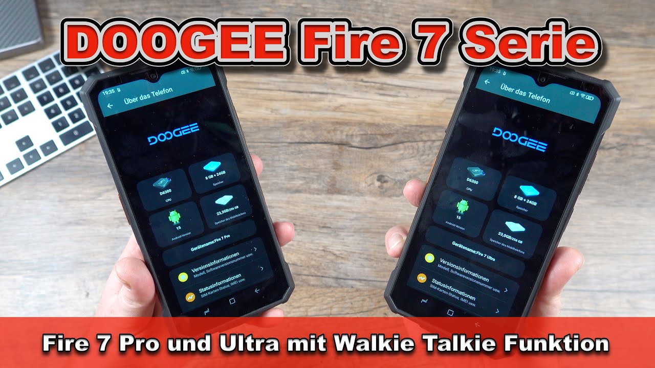 🔥 DOOGEE Fire 7 Pro & Fire 7 Ultra – Outdoor-Smartphones mit Push-to-Talk und 13k mAh Akku im Test