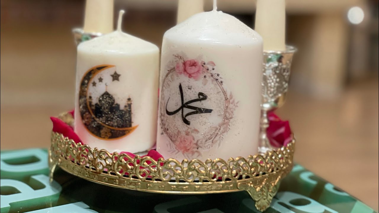 DIY Bougie personnalisée à l’occasion du mawlid