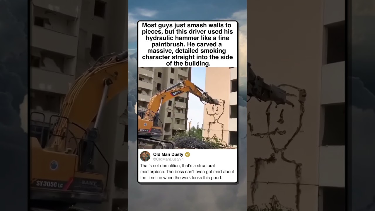 DEMOLITION WORK TURNED INTO FINE ART