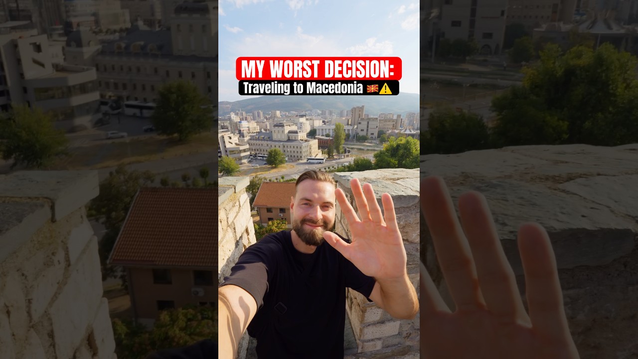 6 reasons NOT to travel to Skopje, Macedonia 🇲🇰⚠️ #shorts