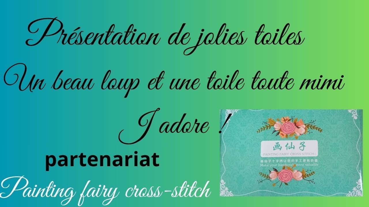 Présentation de toiles #pointdecroix #crossstitch partenariat #paintingfairycrossstitch . j adore !