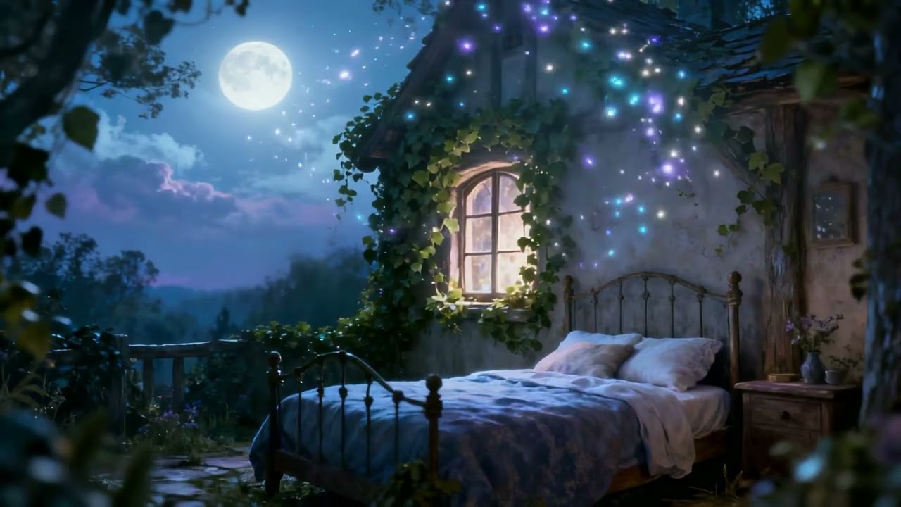 moonlit melodies for a cozy cottage daydream 🌙🍄