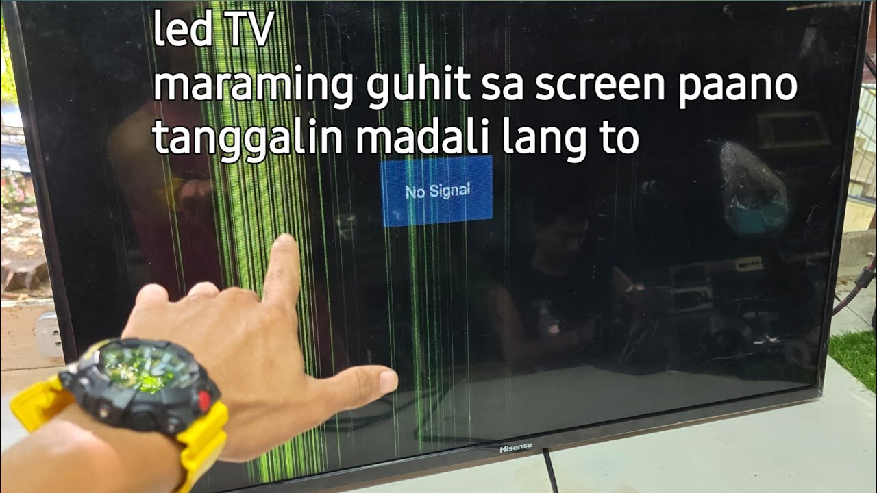 Maraming guhit sa screen na tv madali lang yan e repair ganito lang yan ,sundan mo lang to