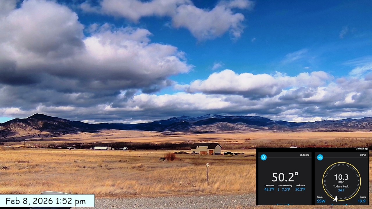 Weathercam timelapse February 8, 2026