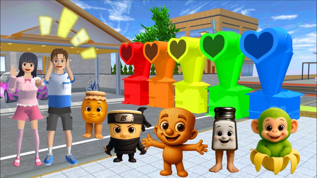 yuta mio terkejut bocil anomali masuk cerobong love warna warni | SAKURA SCHOOL SIMULATOR