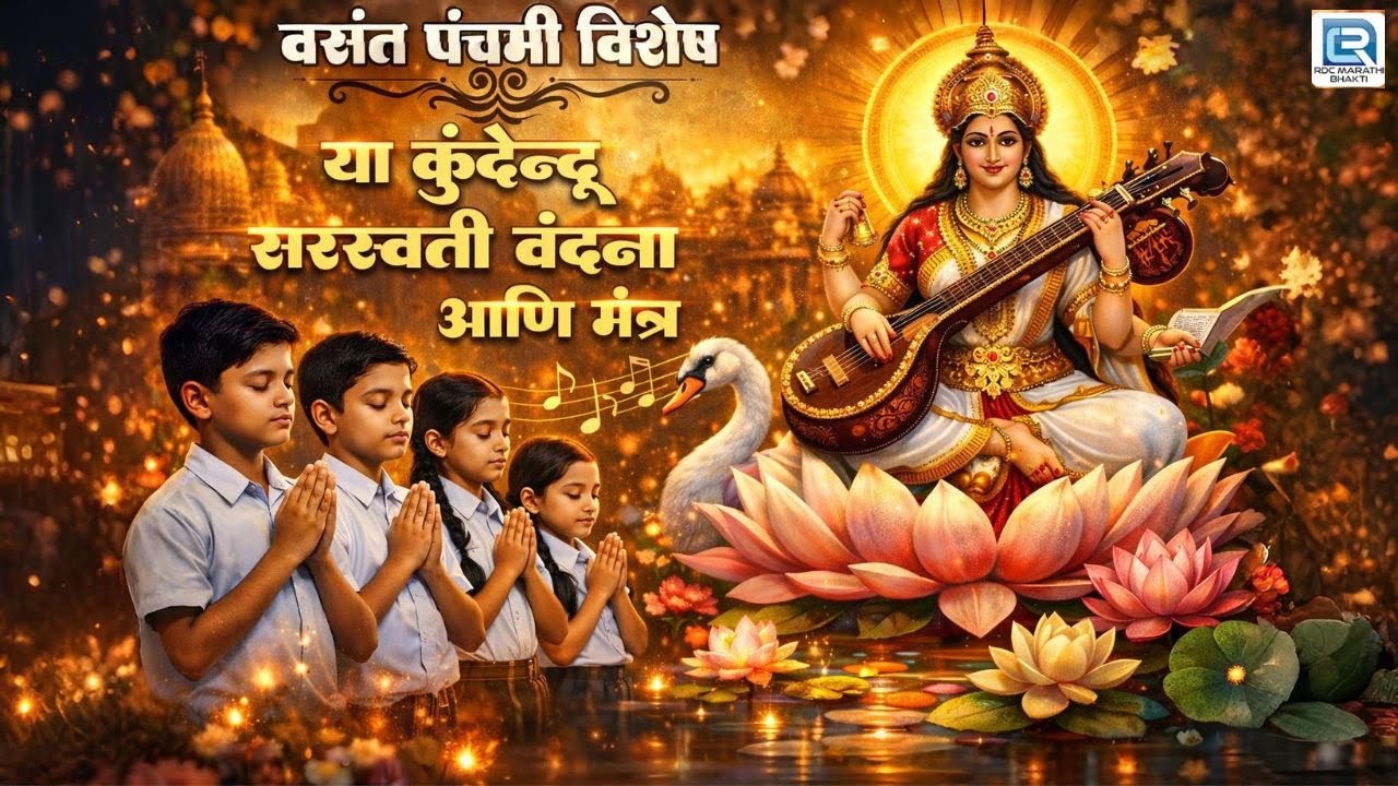 वसंत पंचमी 2026 विशेष | Saraswati Vandana | Saraswati Mantra | मराठी भक्तिगीते
