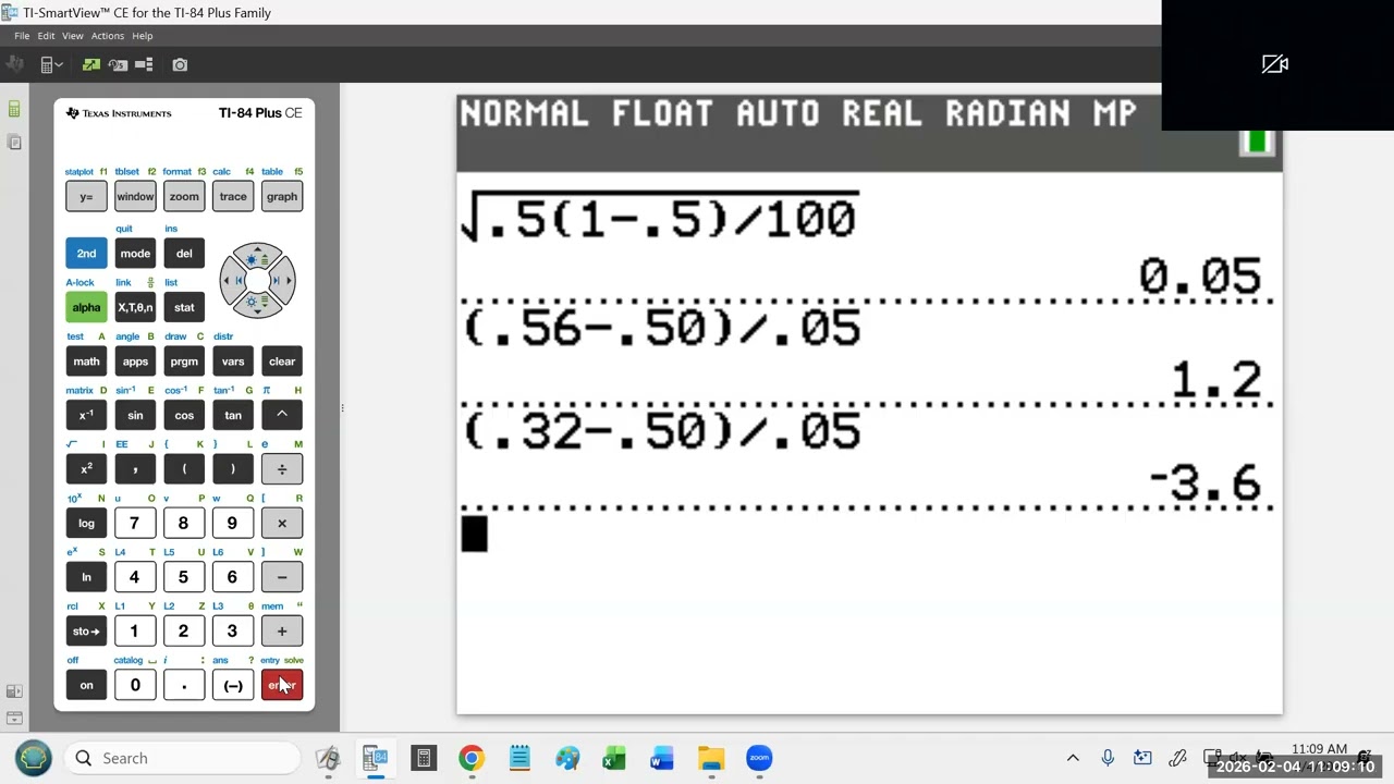 2-4-2026 - CHS - OBEN - AP STATISTICS - 7.2.1 and 7.2.3