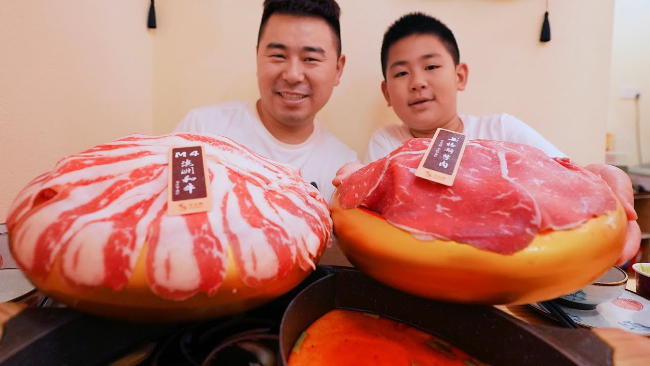Съешьте Chengdu Sukiyaki Shabu Beef, 30 тарелок австралийской говядины Wagyu, круто #ChefChao